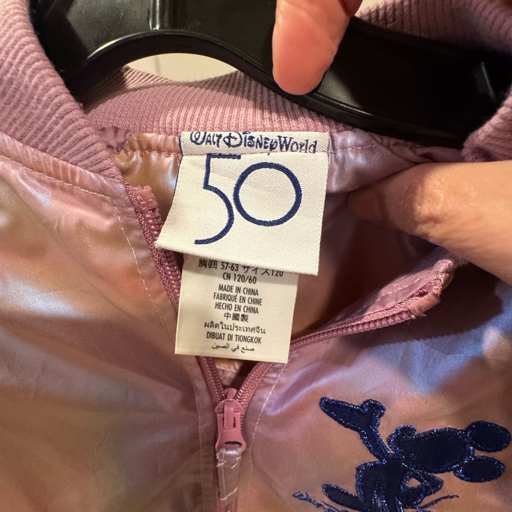Disney Varsity Jacket Bomber Youth 50th Anniversary pink - Picture 7 of 10